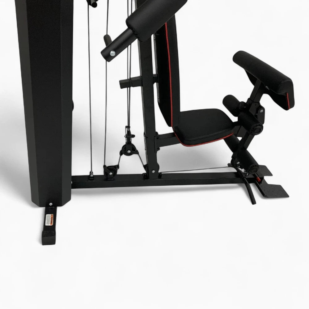 Black gym machine on a white background