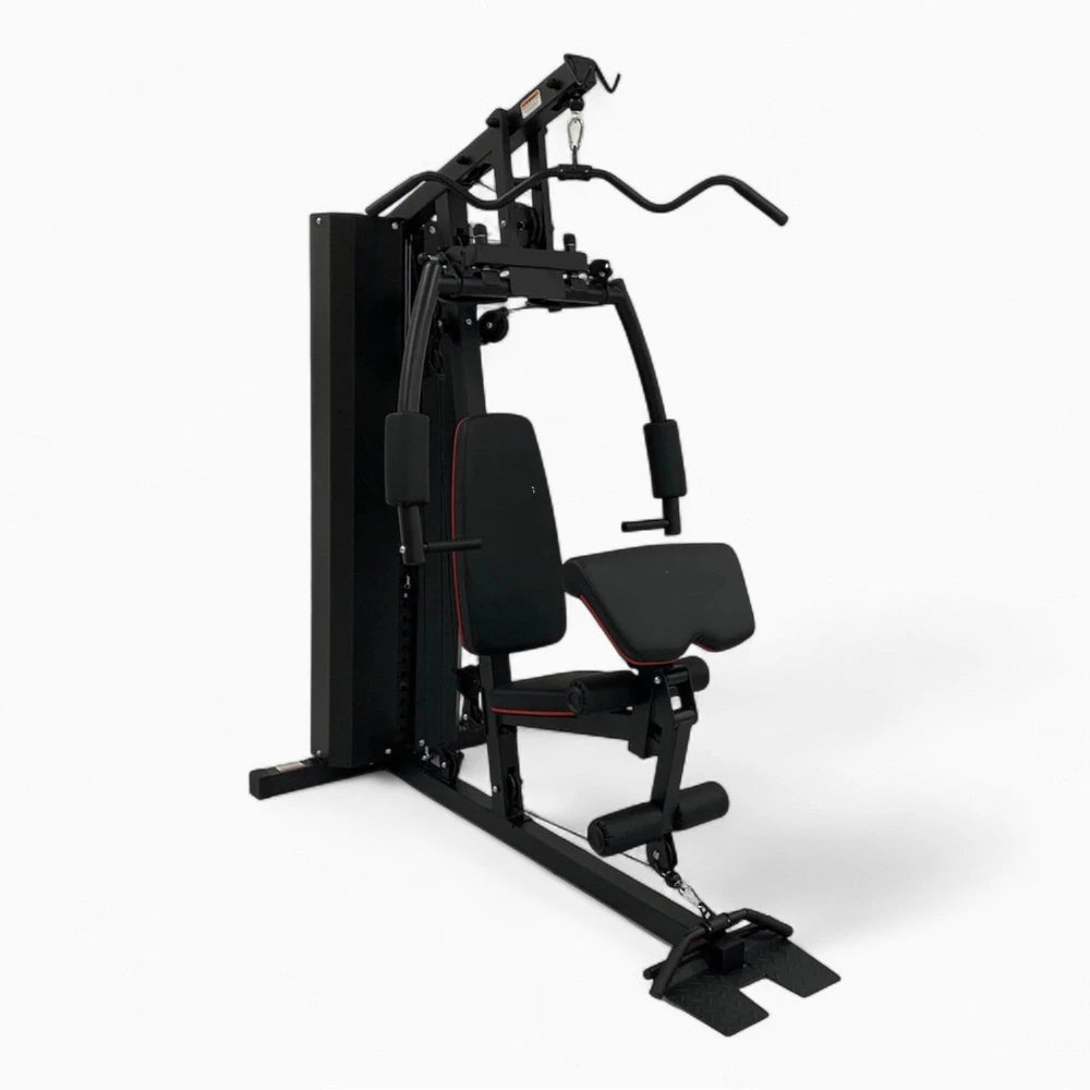 Black gym machine with on a white background