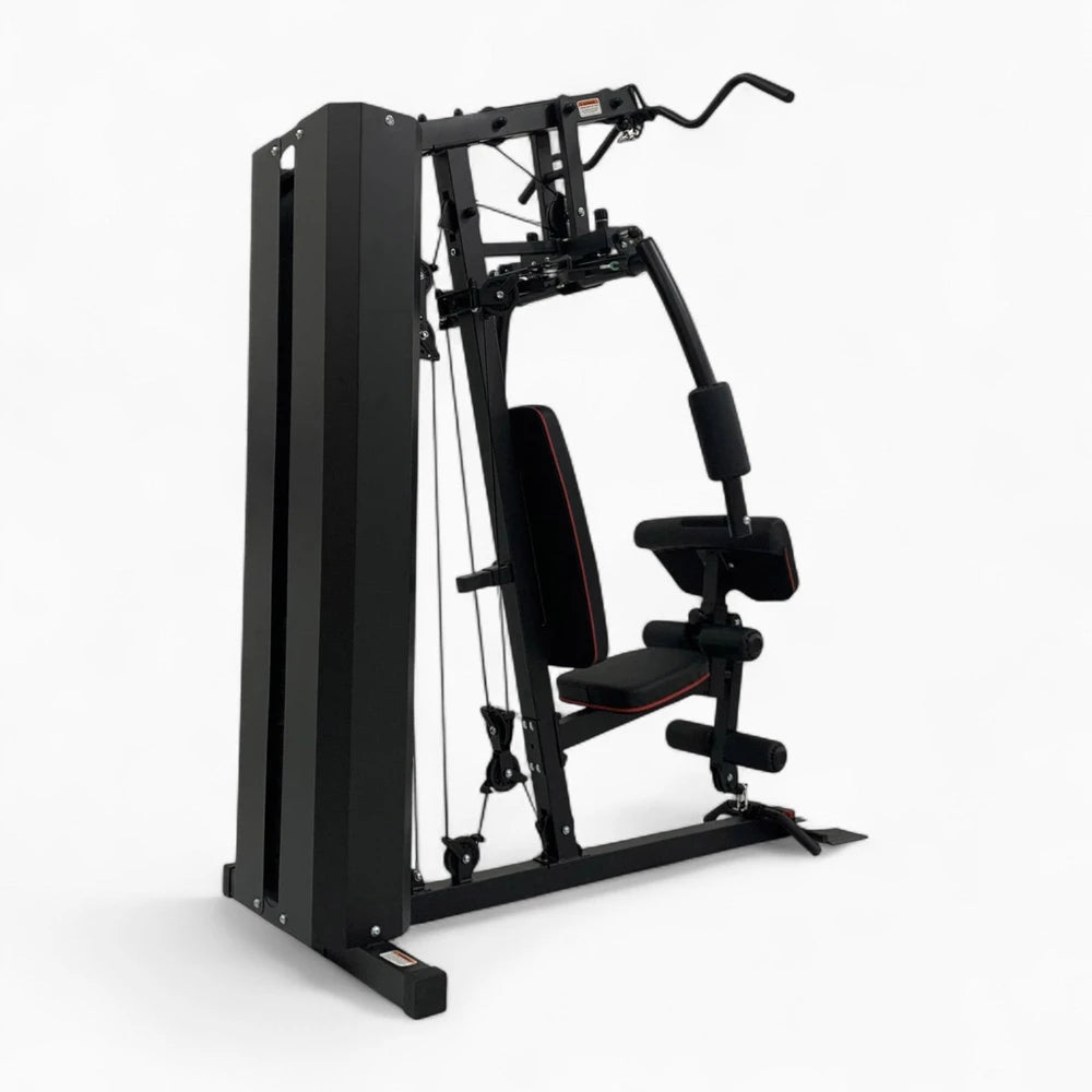 Black gym machine on a white background