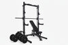 Commercial weight lifting equipment for gyms on a white background