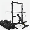 All in one smiths machine for commercial gyms with weight bench and weight plate set
