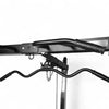 Top bar with rubber grips and pull down lat bar attachment