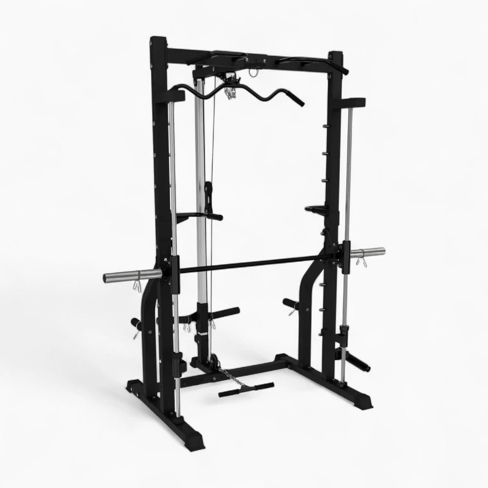 Black gym power rack on a white background - Premium Gym Machine | Gym Superstore