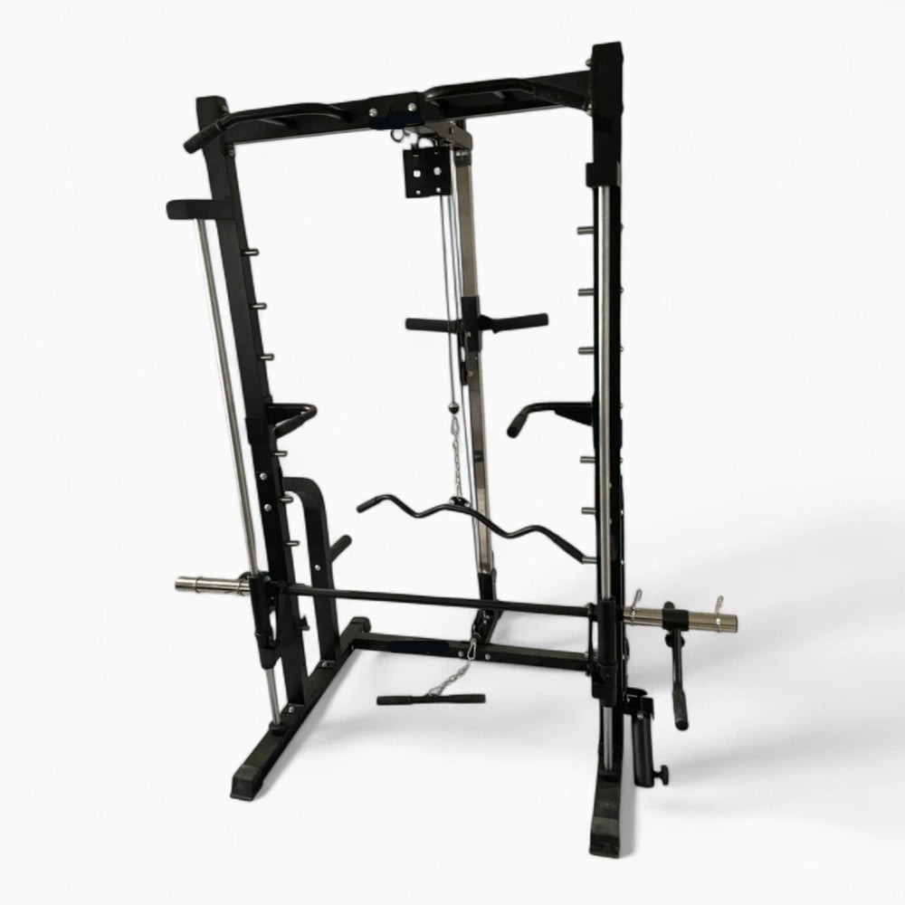 All in one home gym smith machine on a white background