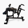 Side view of commercial Leg Extension and Curl Machine on a white background