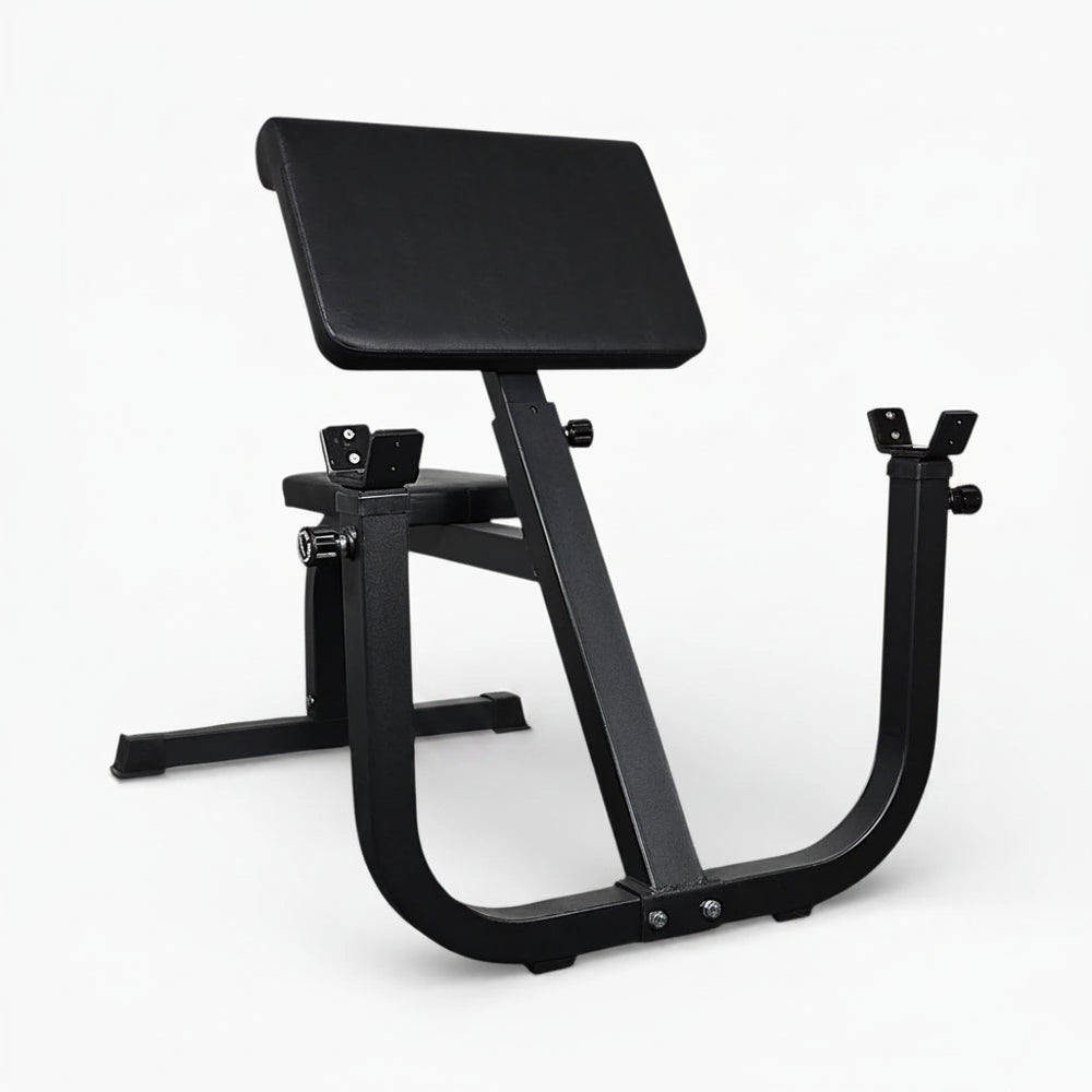 Black gym machine on a white background