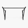 Black frame pull up bar with wall mounted fittings