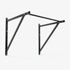 Black frame wall mounted pull up bar