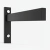 Close up of black steel frame