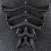 Set of 5 gym cable attachments on a black speckled background
