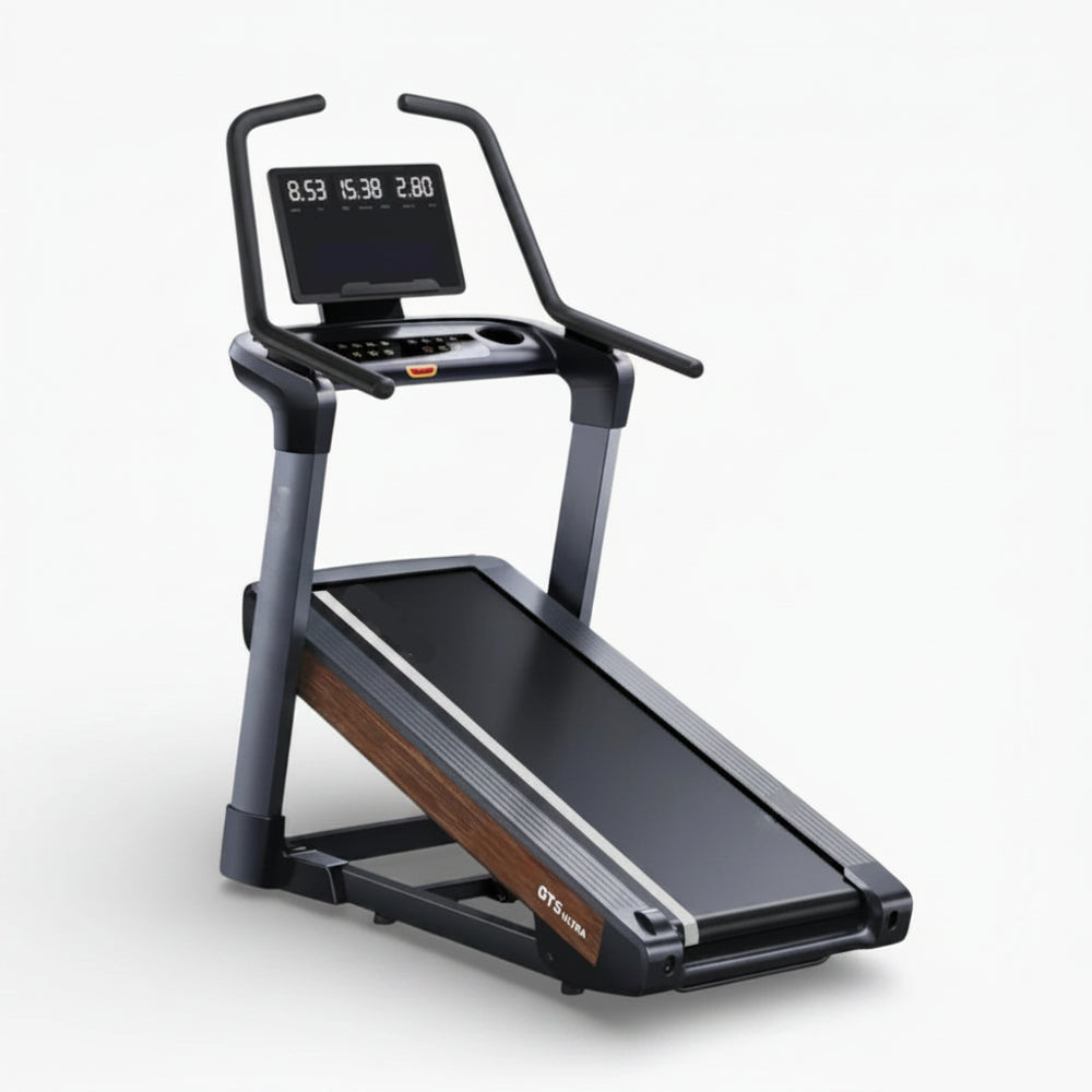 GT5 Ultra treadmill with display screen on a white background