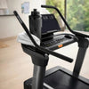 Close up of control section of treadmill in gym studio
