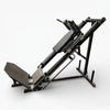 Leg press machine on a white background