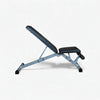Adjustable weight bench on a white background