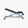 Foldable weight bench on a white background
