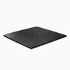 Single black floor tile for gyms on a white background