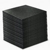 Extra large set of black rubber floor tiles for commercial and home gym flooring