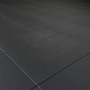 Black tiled gym floor