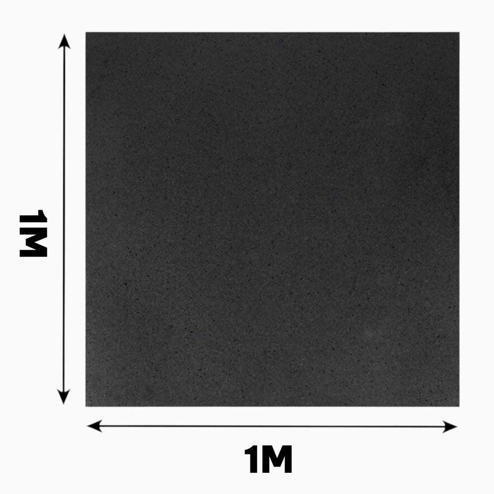 Diagram of a gym floor tile showing measurements