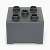 Gym barbell holder with 5 compartments on a white background