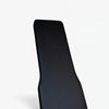 Black weightlifting bench on a white background