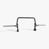 Barbell with weight plates on a white background