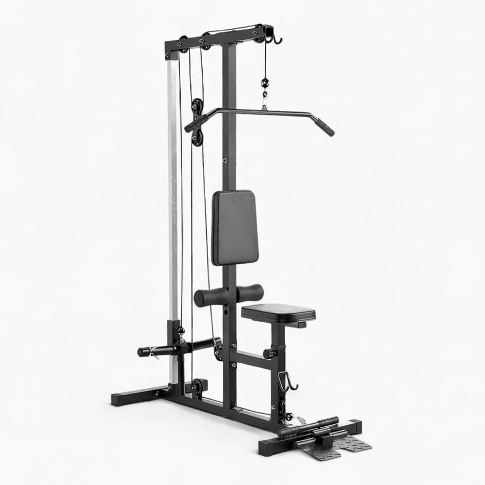 Gym equipment on a white background