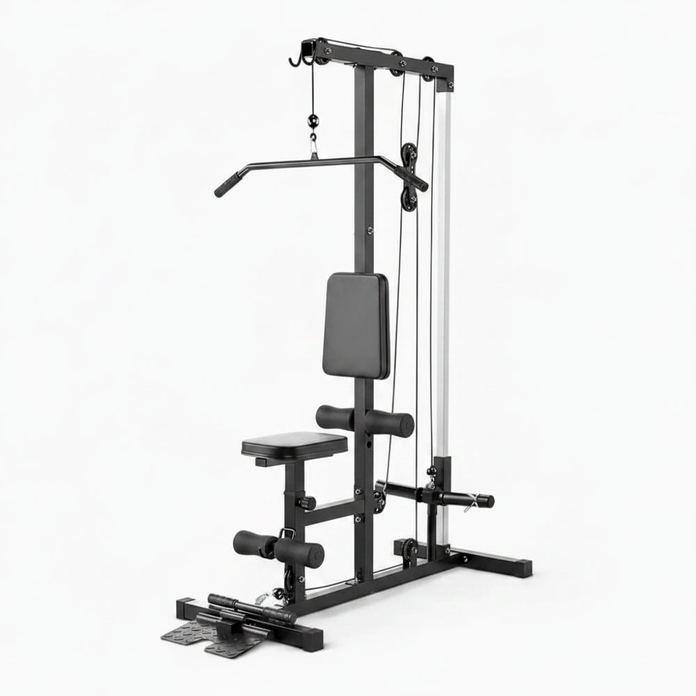 Gym equipment on a white background