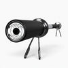 Barbell with black and silver design on a white background