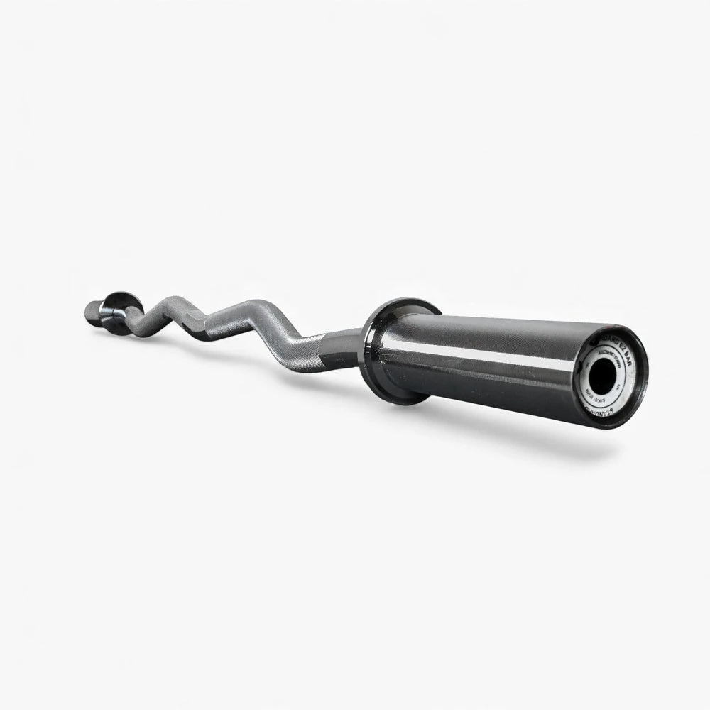 Easy grip barbell on a white background