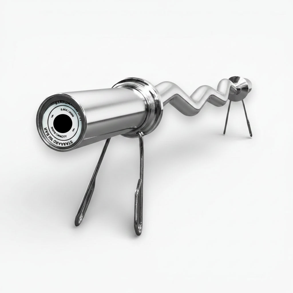 Metallic weight lifting barbell on a white background - for Sale Barbell | Gym Superstore
