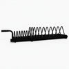 Set of silver chopsticks on a white background
