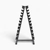 Black metal bottle rack on a white background