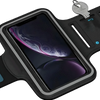 Phone case with key holder and strap on a white background