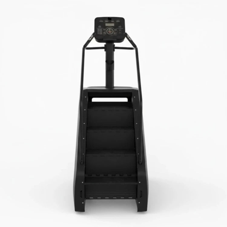 Black step platform with digital display on a white background - Premium Gym Equipment | Gym Superstore