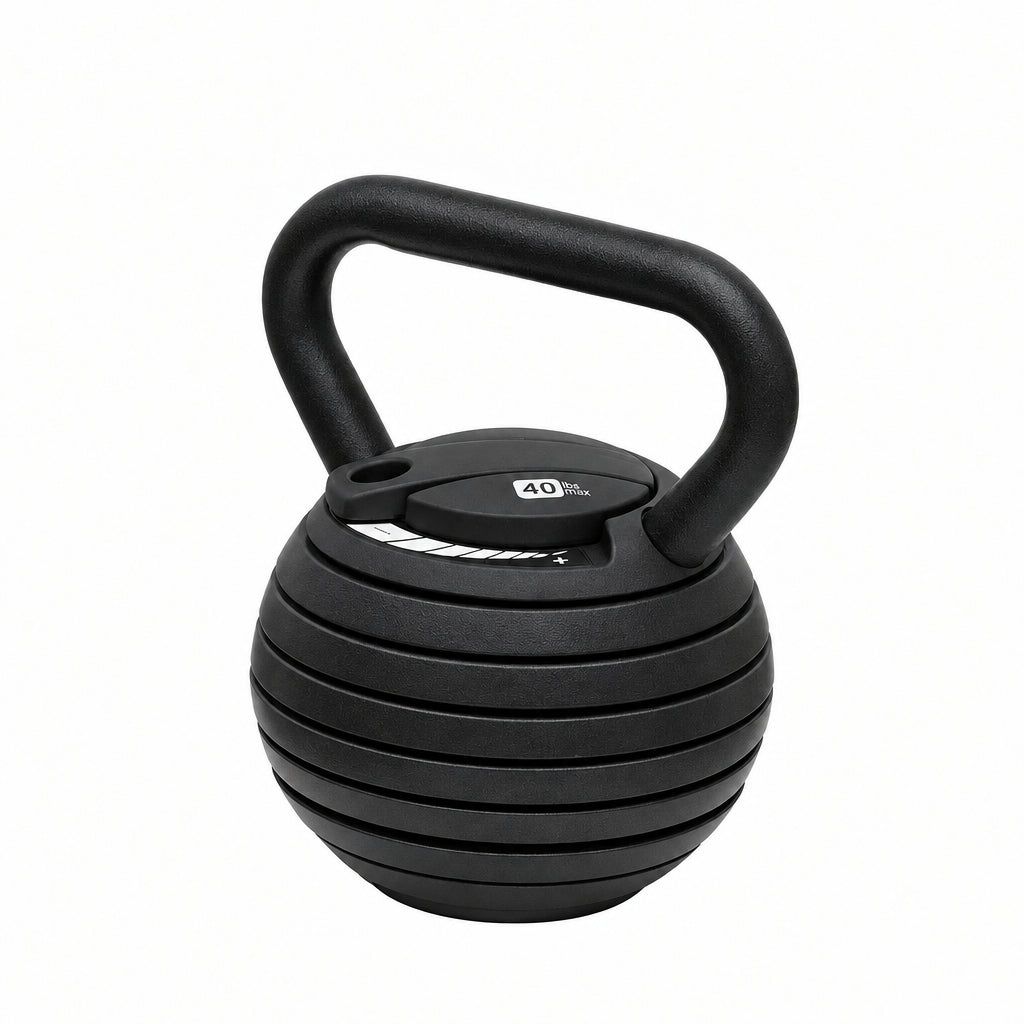 Black kettlebell on a white background Main image