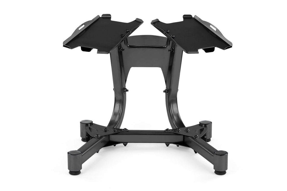 Black metal adjustable weights storage rack Main image