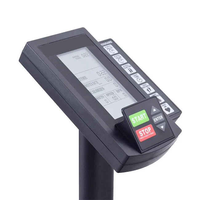 Digital display with control buttons on a white background
