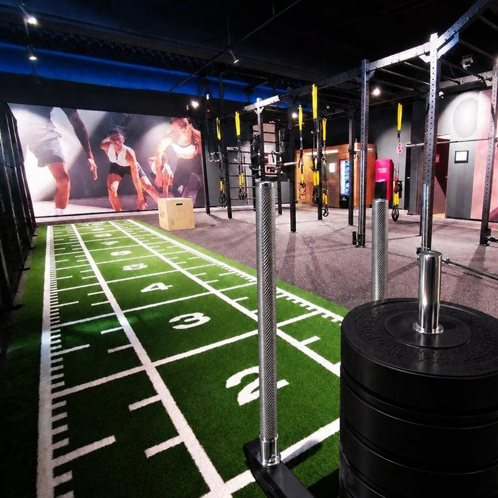 Sledge mat in a gym setting