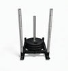 Commercial power sled with weight plates on a white background