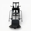 Top view of home gym leg press on a white background