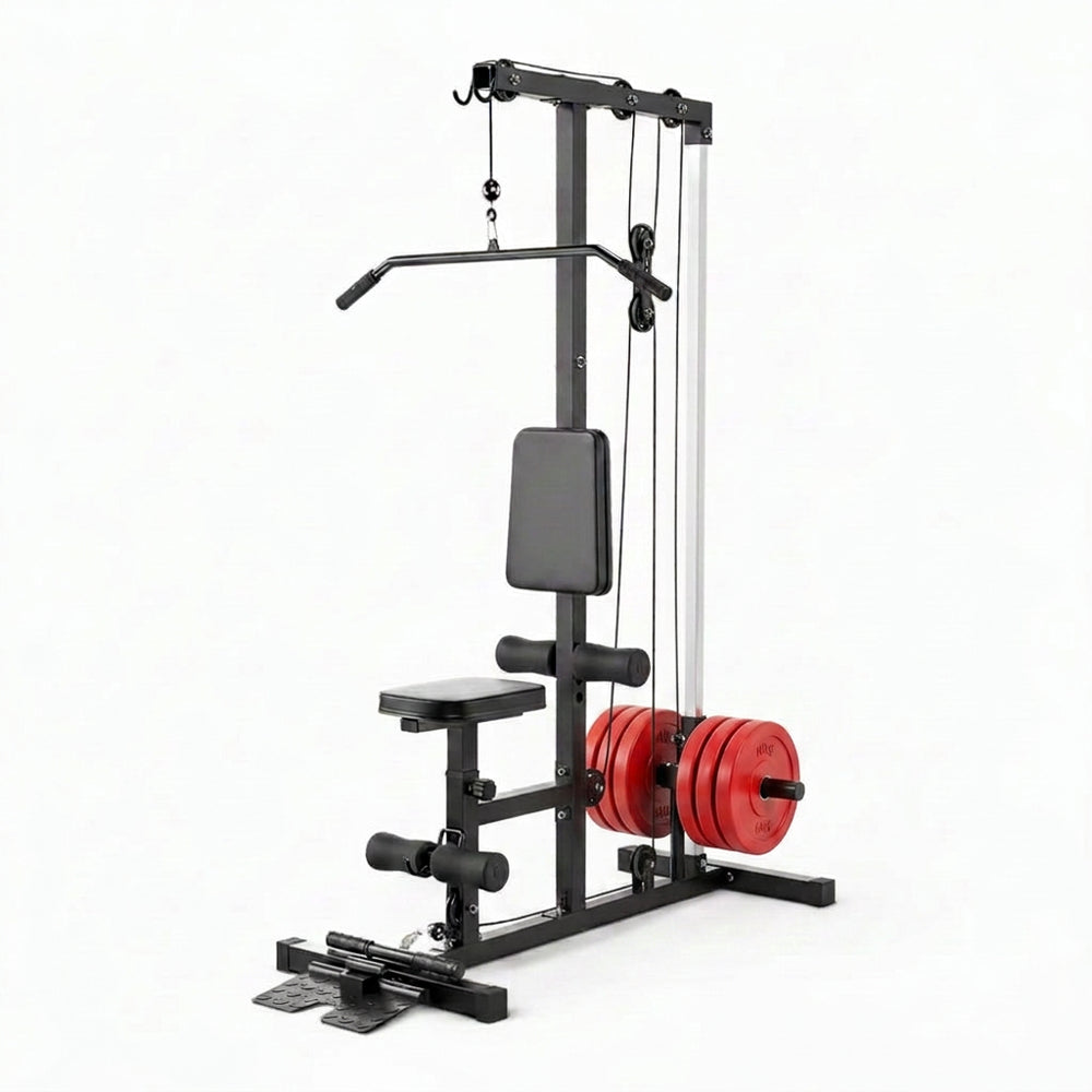 Gym equipment on a white background