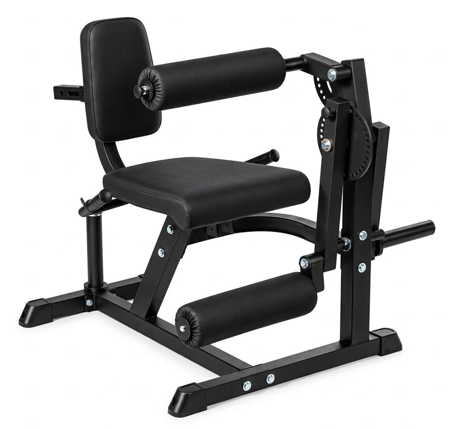 Black weightlifting machine on a white background Main image