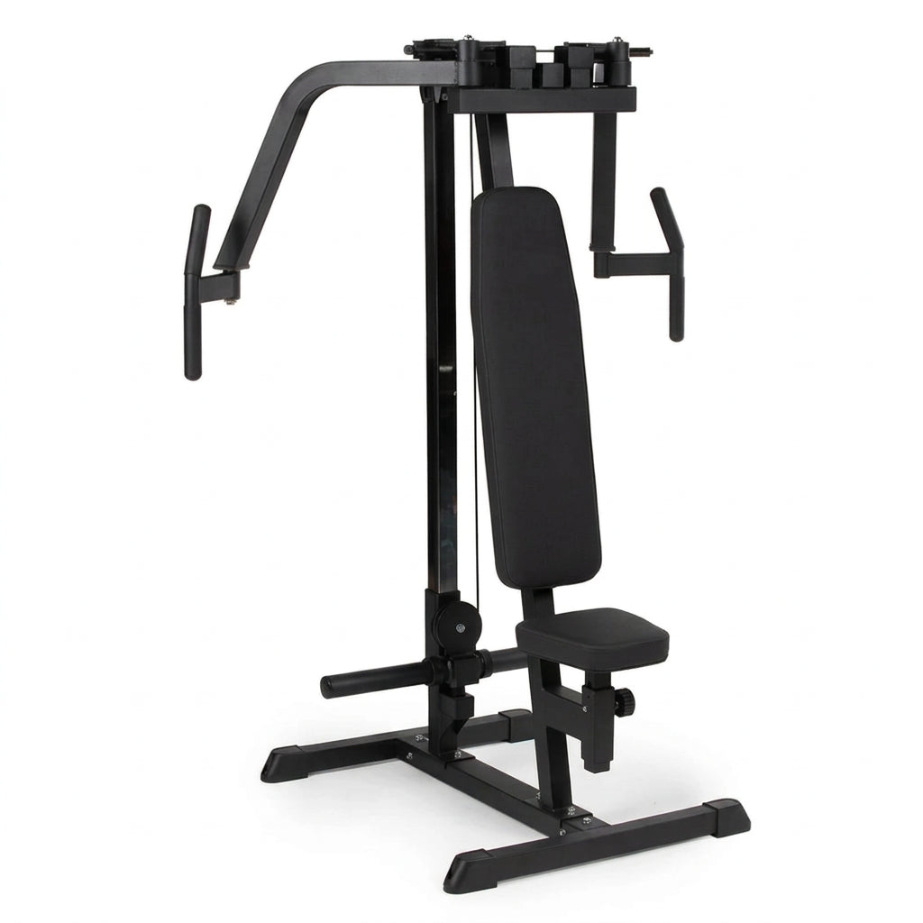 Black gym machine on a white background