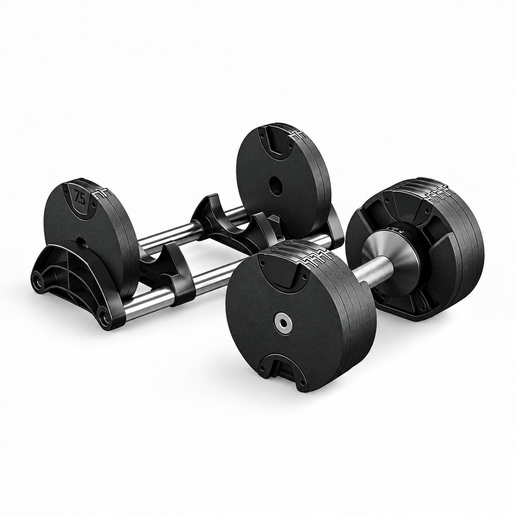 Premium Round Quick-Dial Adjustable Dumbbell (Single) 2.5-50kg Secondary image