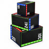 3 soft plyo boxes on a white background