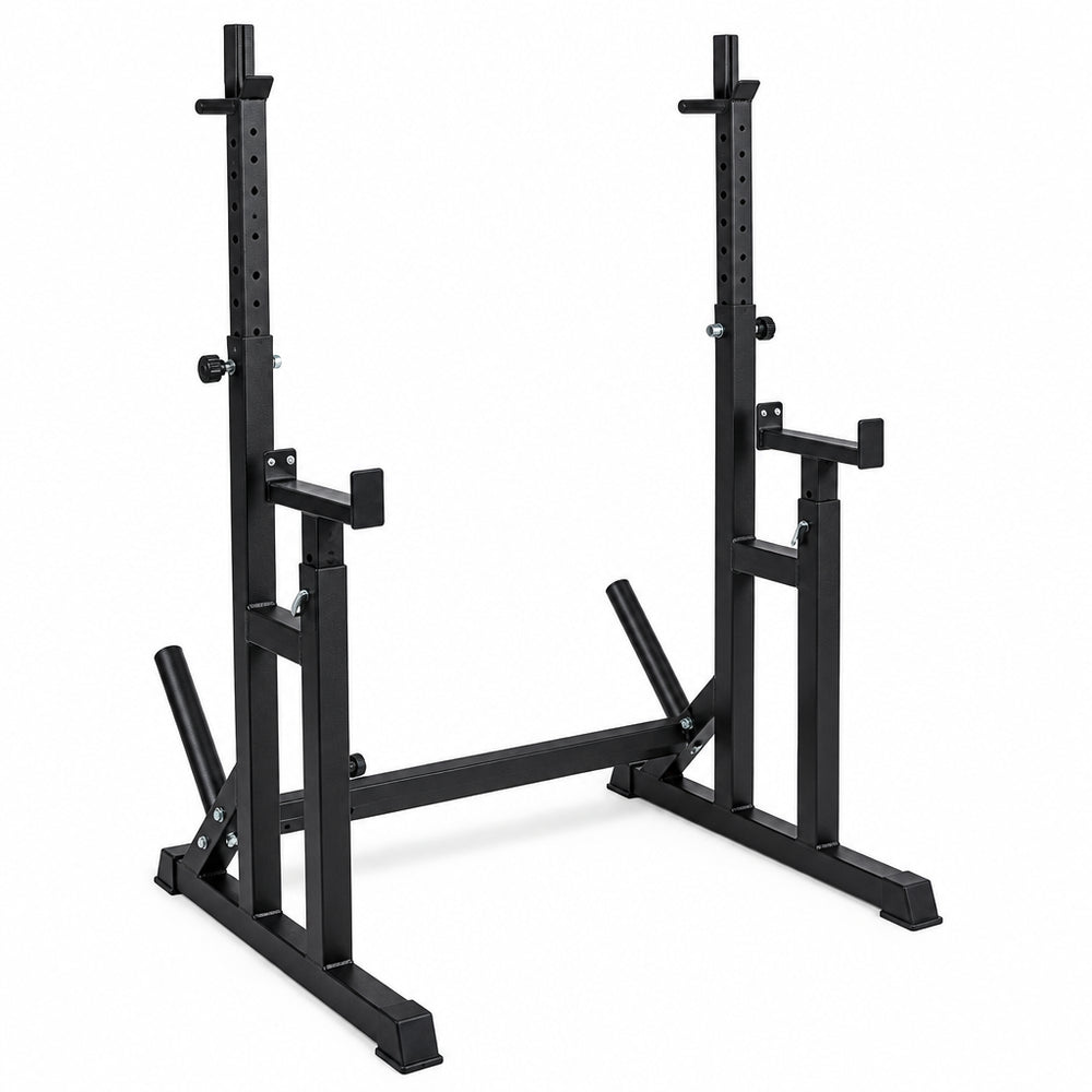Black metal squat rack on a white background - for Sale Storage Rack | Gym Superstore
