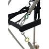 Gym Superstore professional Pilates reformer tower attachment showing adjustable metal springs and black padded bar